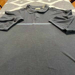 Mens ST. JOHNS BAY Grey and blue polo, 3XLT